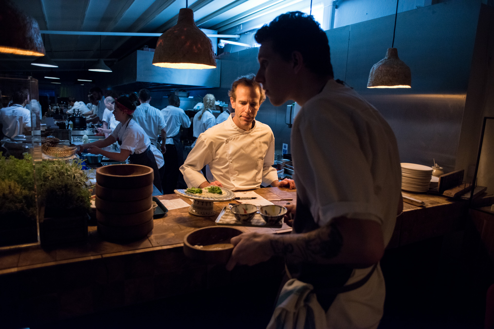 wastED pop-up restaurant by Dan Barber on rooftop of Selfridges, London, using food waste