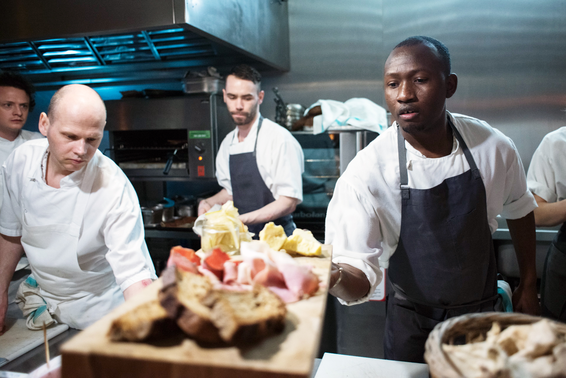 wastED pop-up restaurant by Dan Barber on rooftop of Selfridges, London, using food waste