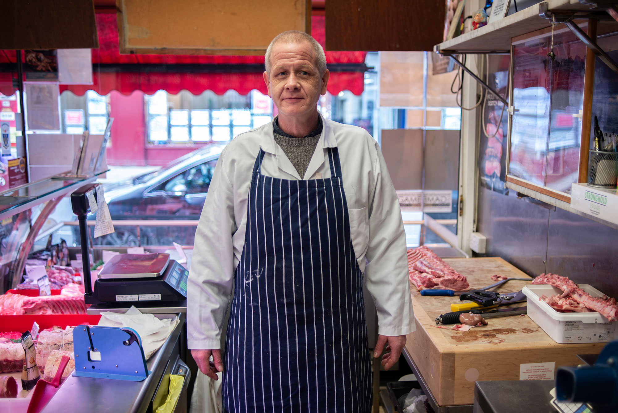 Andy, owner of Morley Butchers in Crouch End - a London Slow Food Award-winning, high-welfare butcher