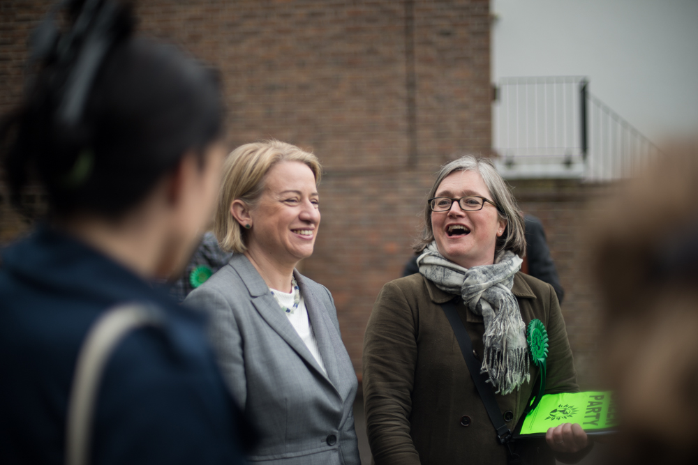 Natalie Bennett - Former leader of the Green Party with London Assembly Member Caroline Russell